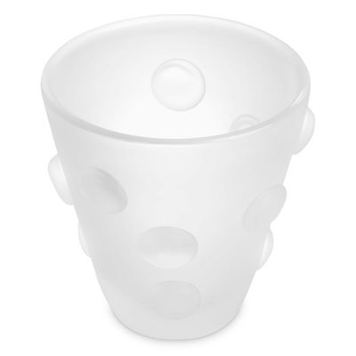 Vase Evander frosted white glass