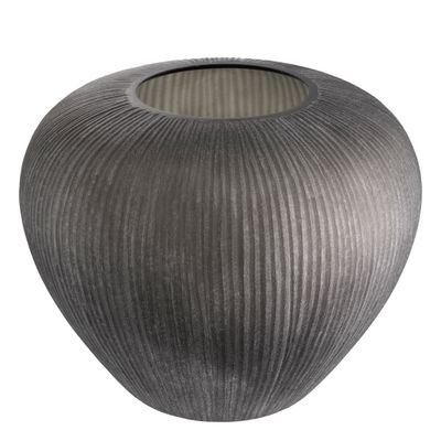 Vase Bayly stone finish glass