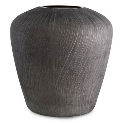 Vase Tarlow stone finish glass