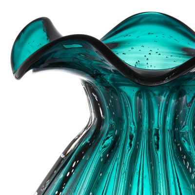 Vase Korakia L green glass