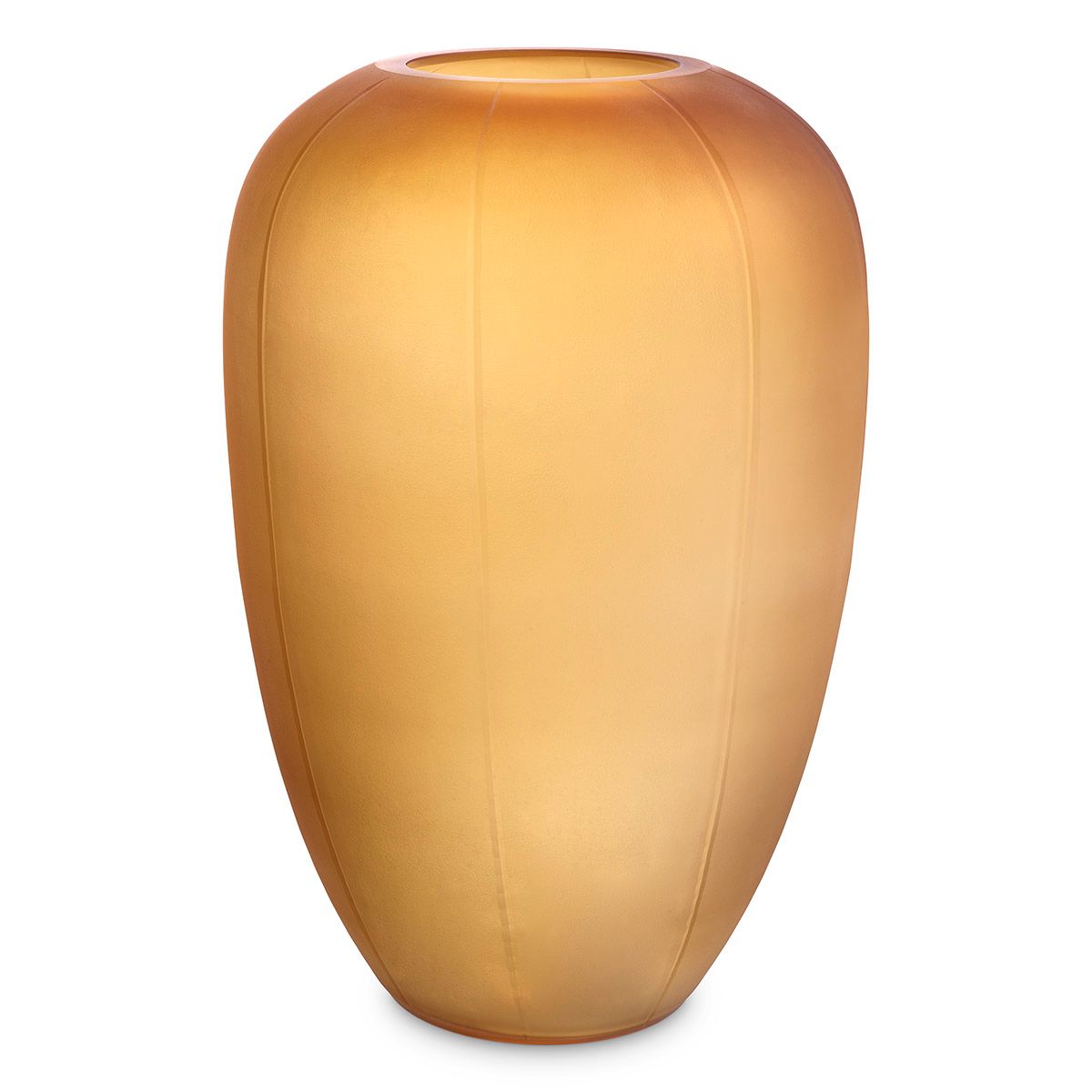 Vase Zenna M amber glass