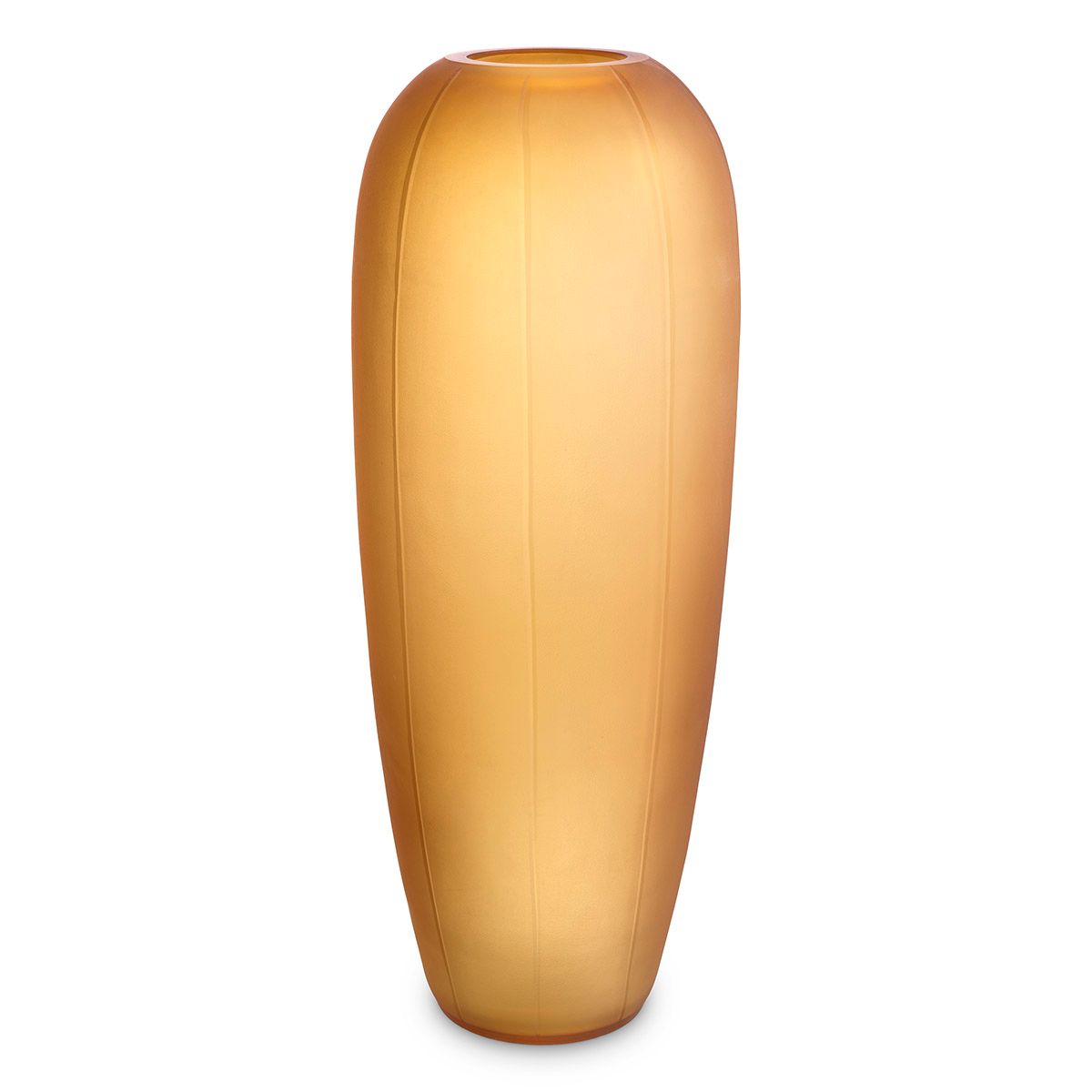 Vase Zenna L amber glass