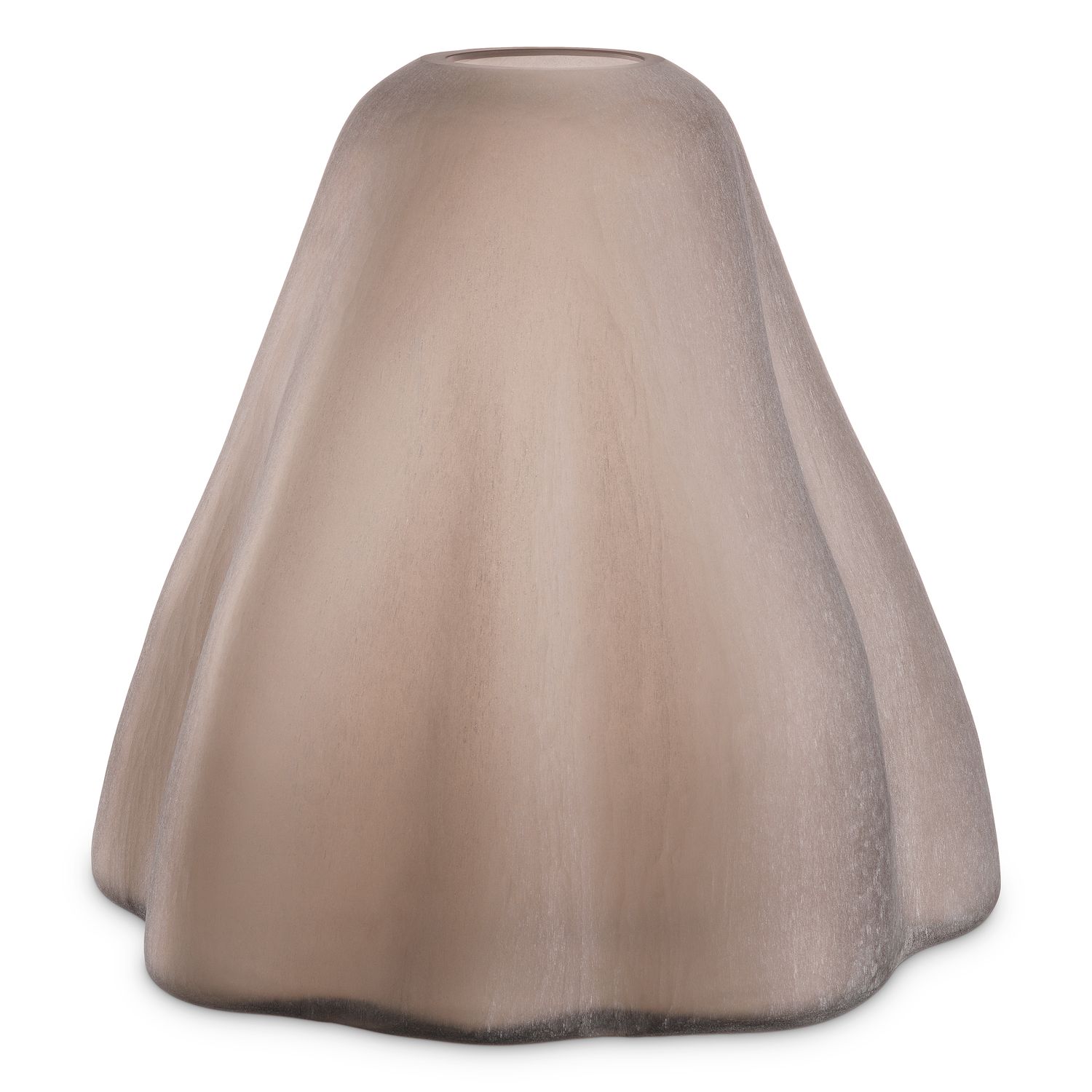 Vase Trivium sand color glass