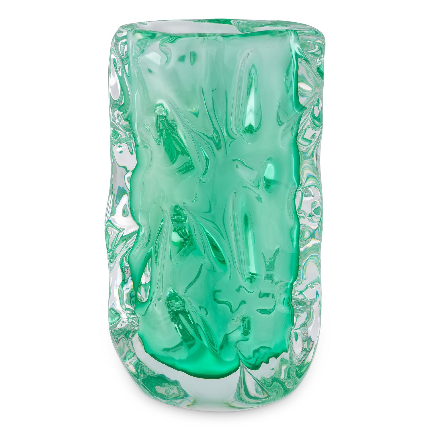 Vase Avoir turquoise green glass