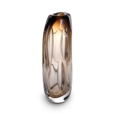 Vase Sianni L brown glass