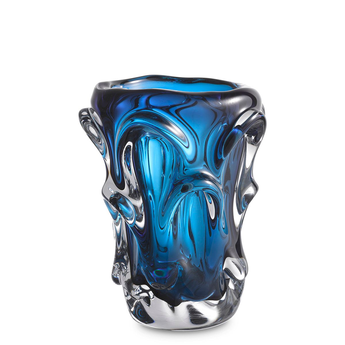 Vase Aila S blue glass