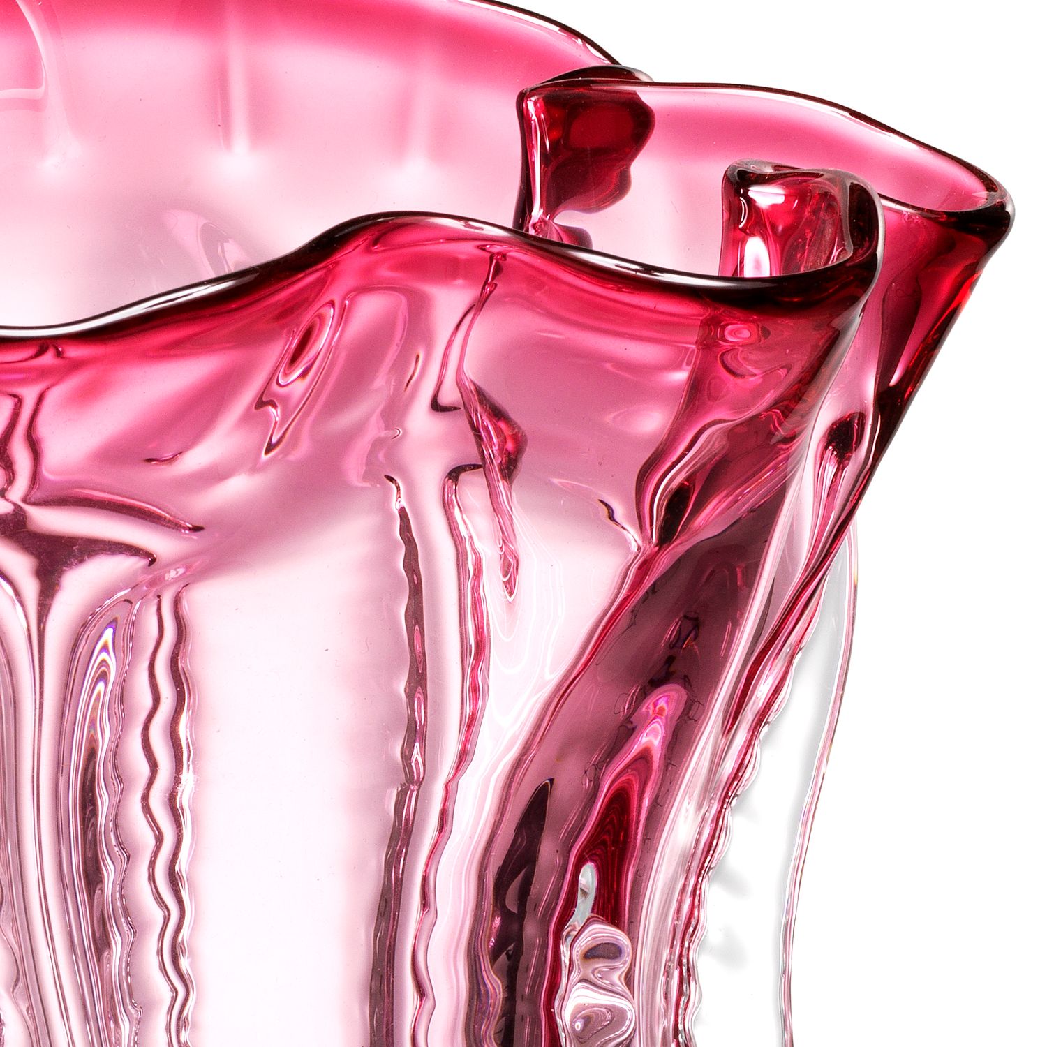 Vase Caliente S pink glass