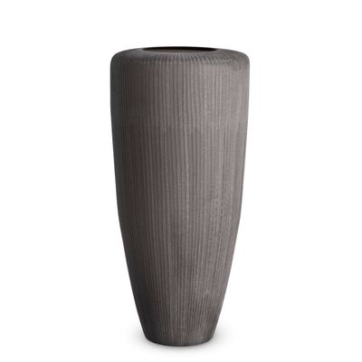 Vase Isandro L stone finish glass