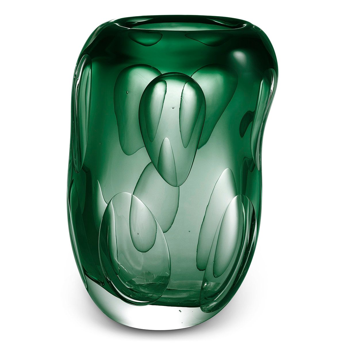 Vase Sianni S green glass