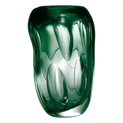 Vase Sianni S green glass