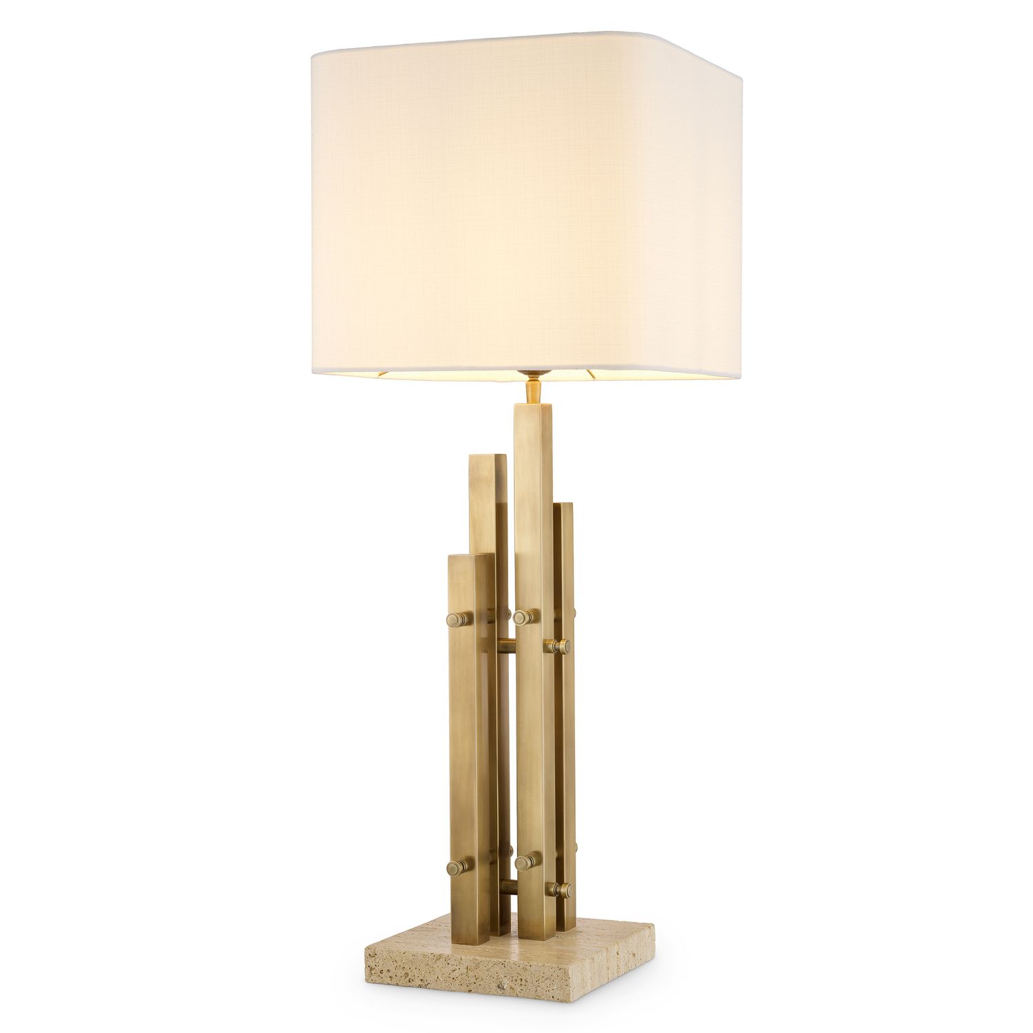 Table Lamp Destino vintage brass finish incl shade