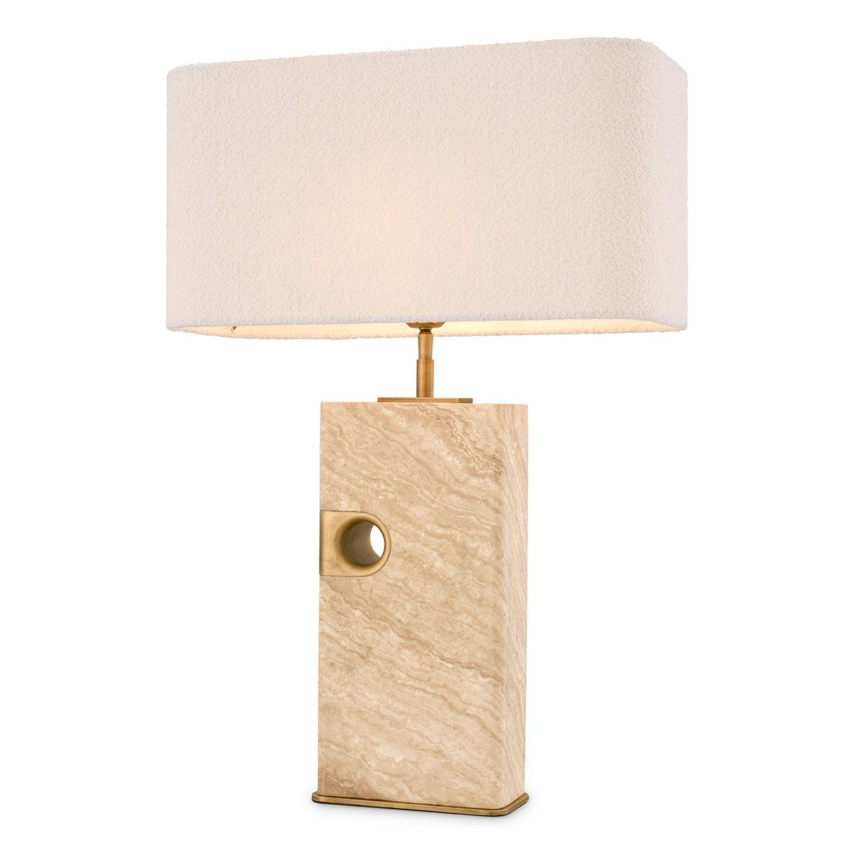 Table Lamp Sebago travertine incl shade
