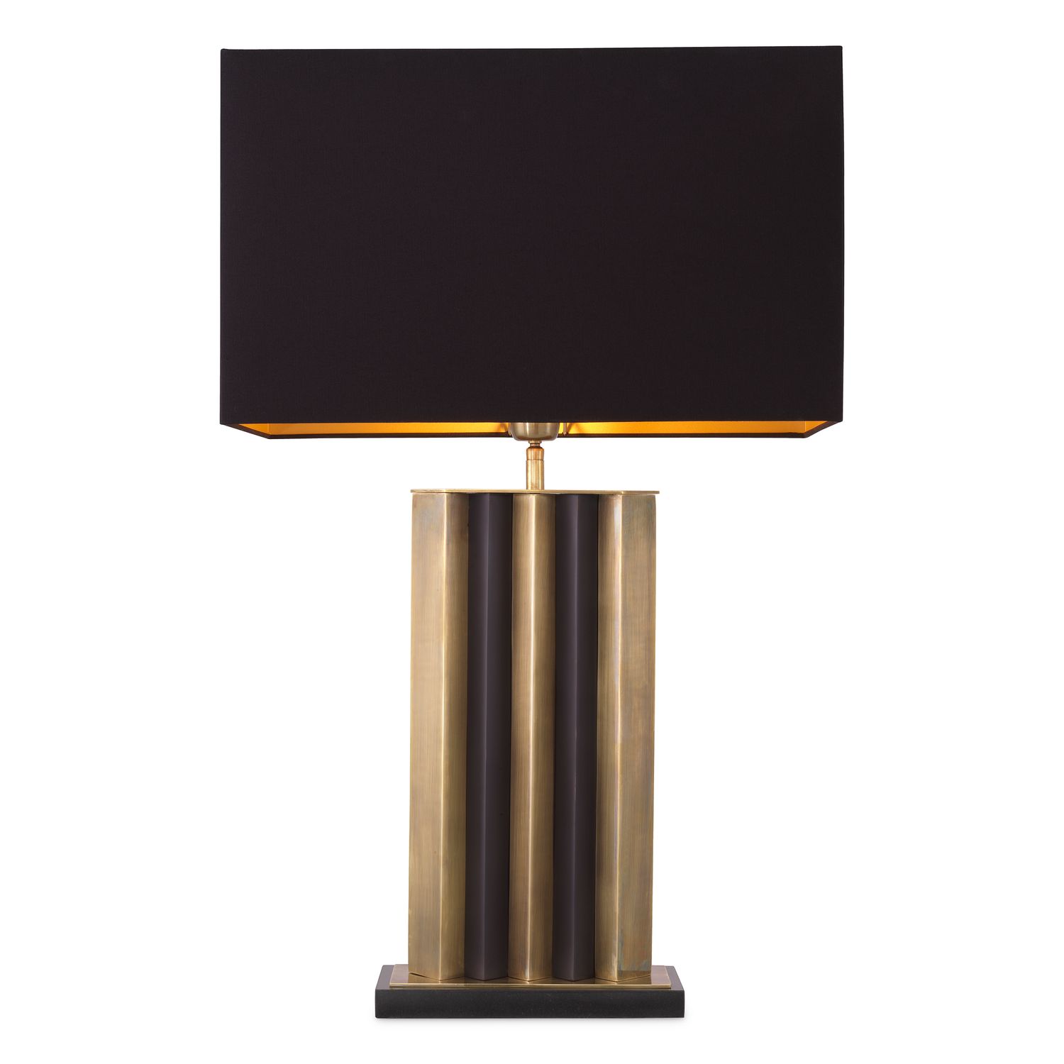 Table Lamp Belize vintage brass finish incl shade