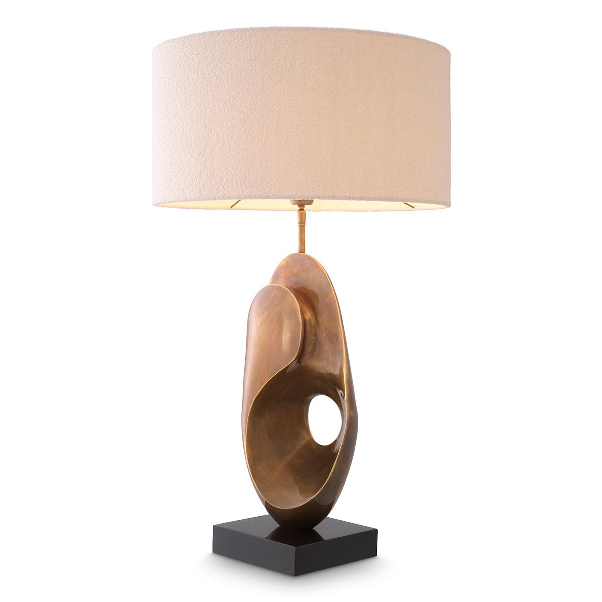 Table Lamp D'Ancona vintage brass finish incl shade