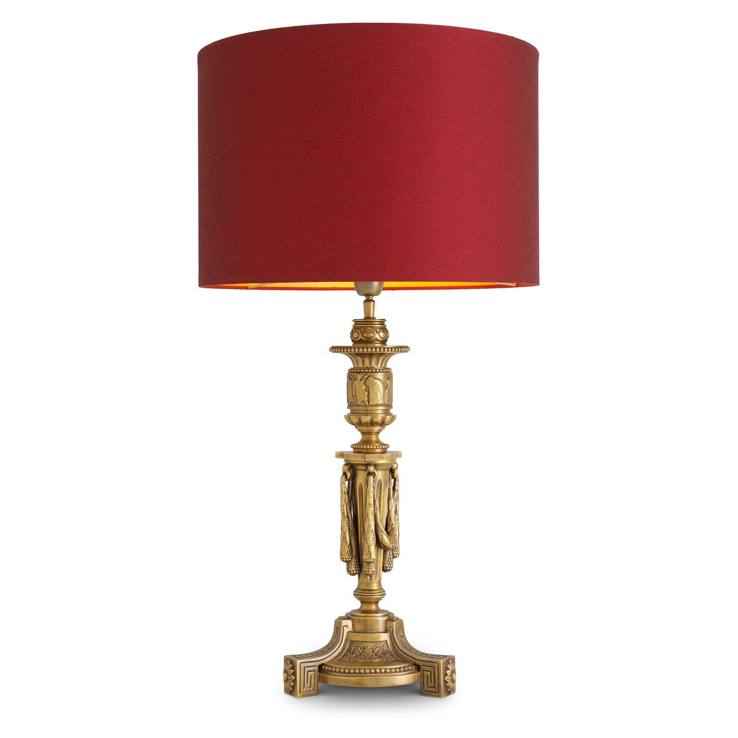 Table Lamp Francis antique gold finish incl shade