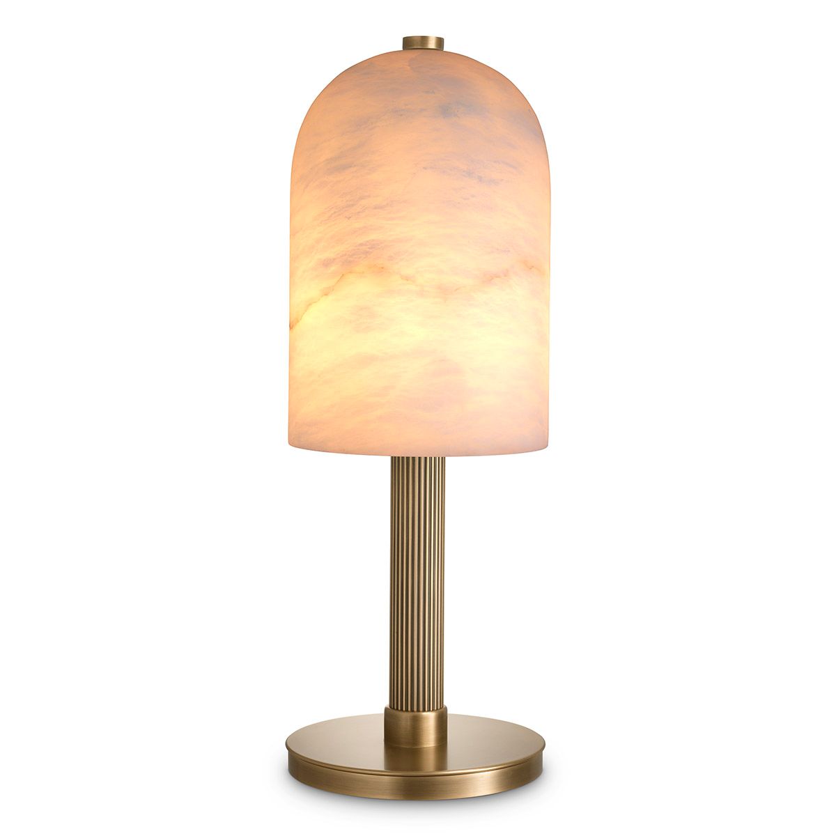 Table Lamp Kayla antique brass finish alabaster