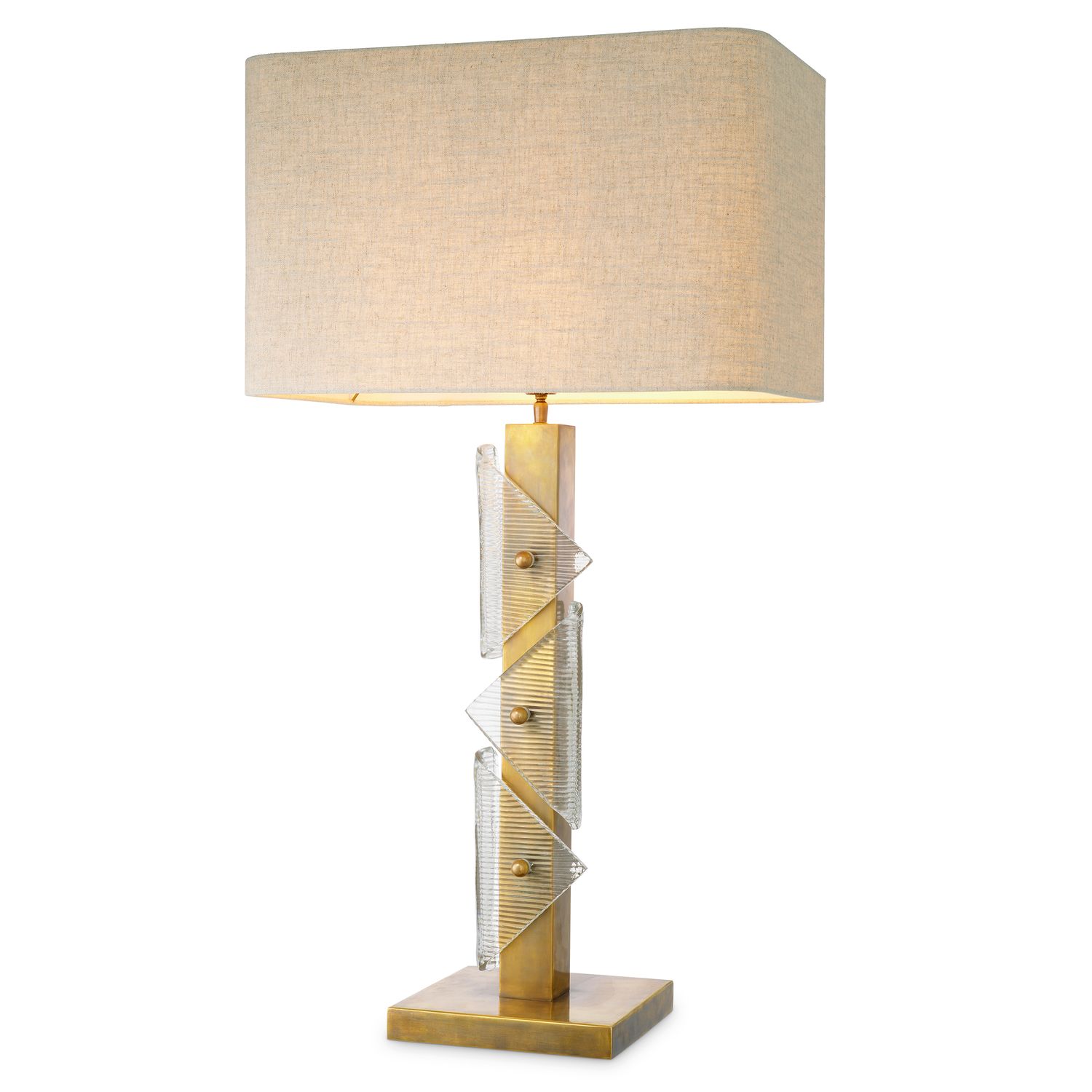 Table Lamp Mirabella vintage brass finish incl shade