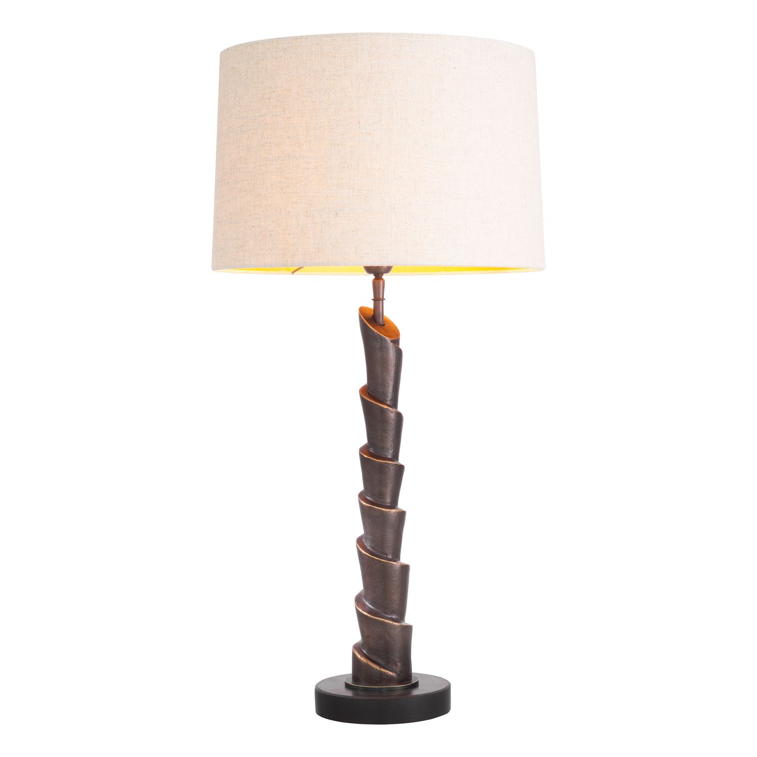 Table Lamp Riverbank bronze highlight finish incl shade
