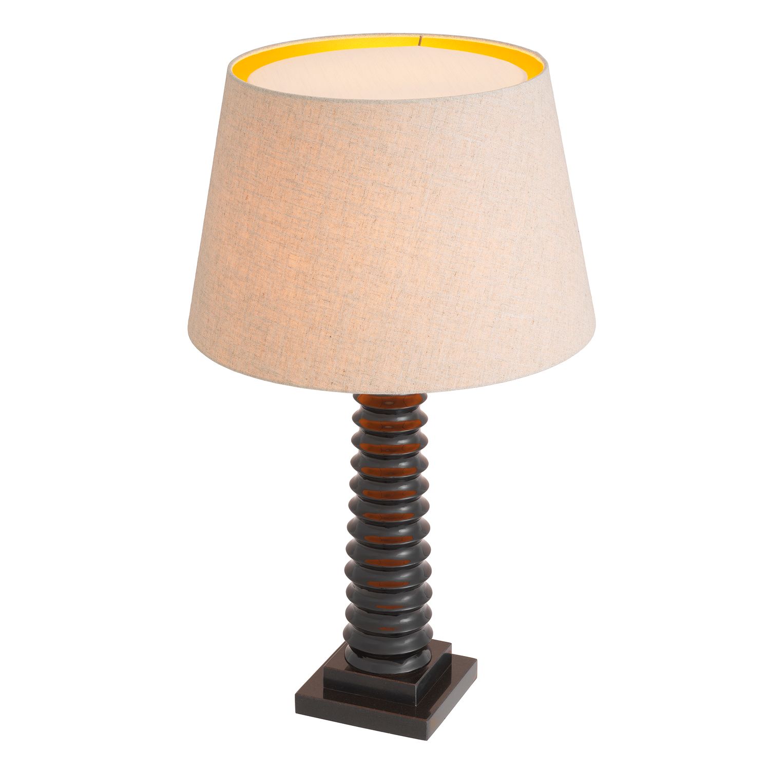 Table Lamp Callao piano black finish incl shade