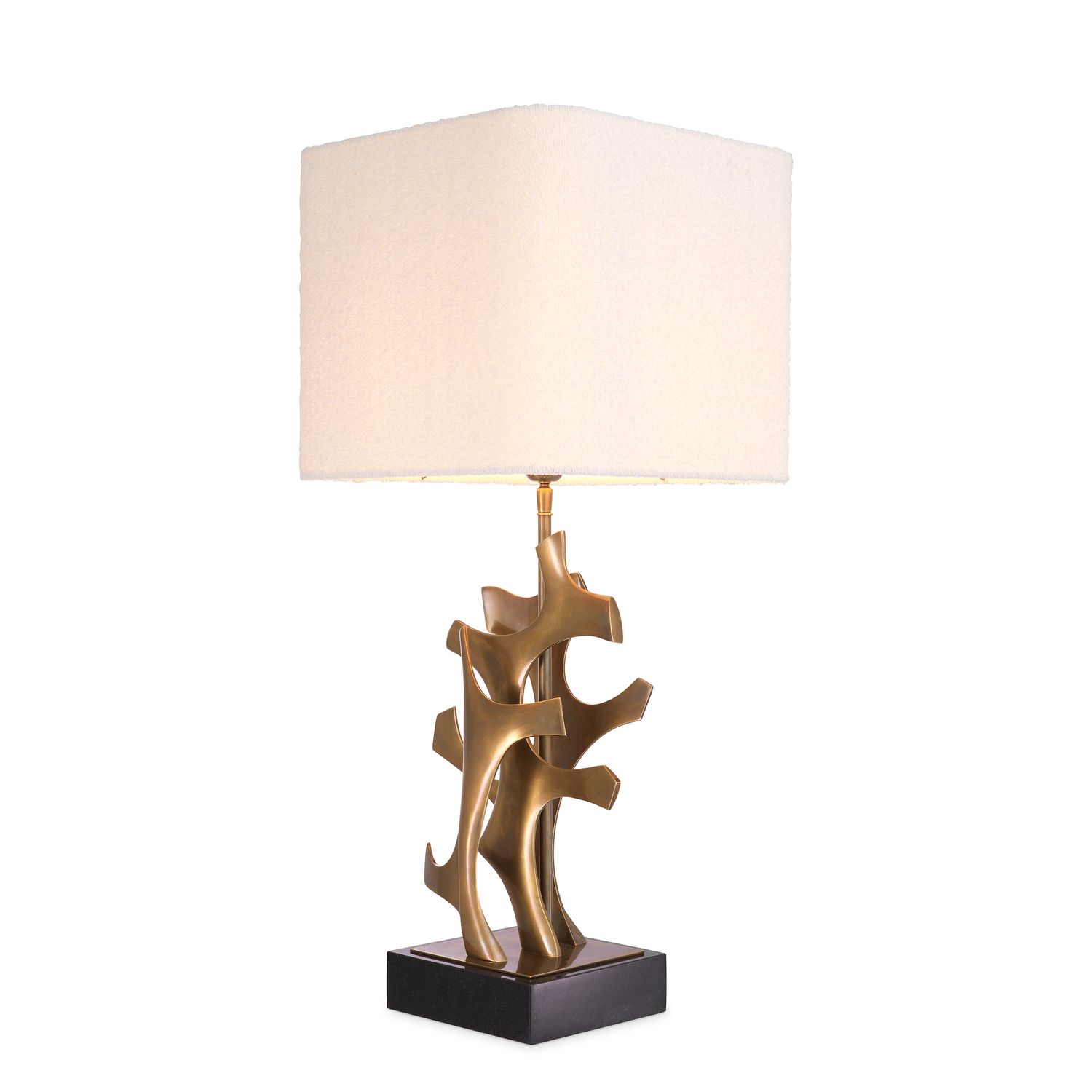 Table Lamp Agapé vintage brass finish incl shade