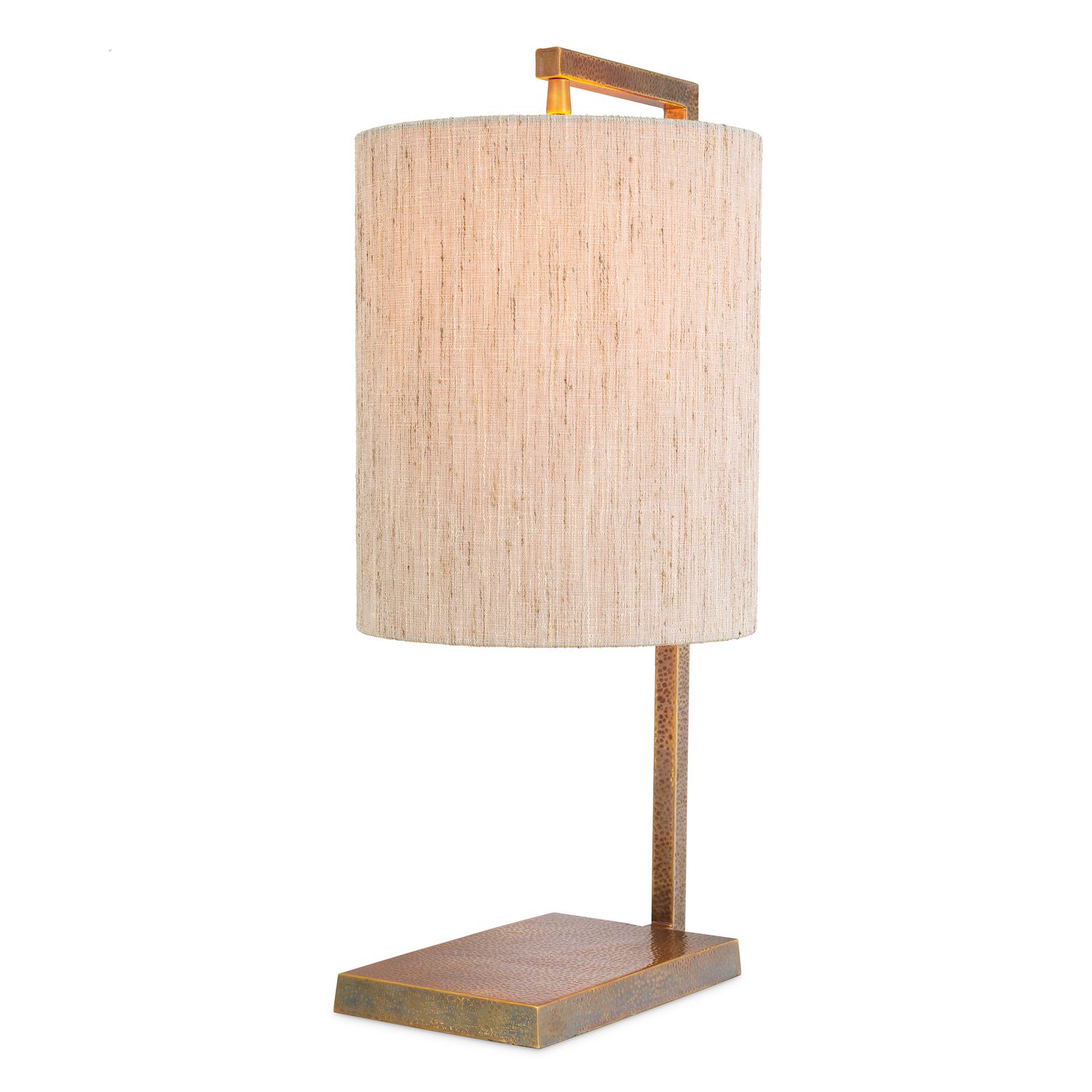 Table Lamp Volturno vintage brass finish incl shade