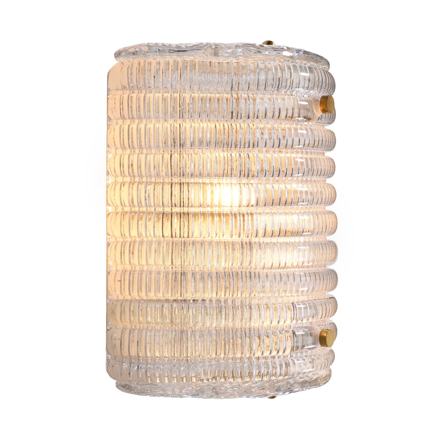 Wall Lamp Elix clear glass antique brass finish