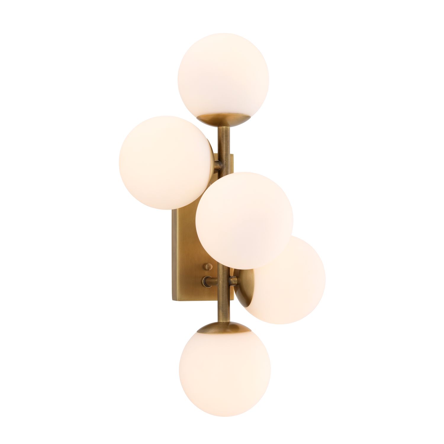 Wall Lamp Libris antique brass finish
