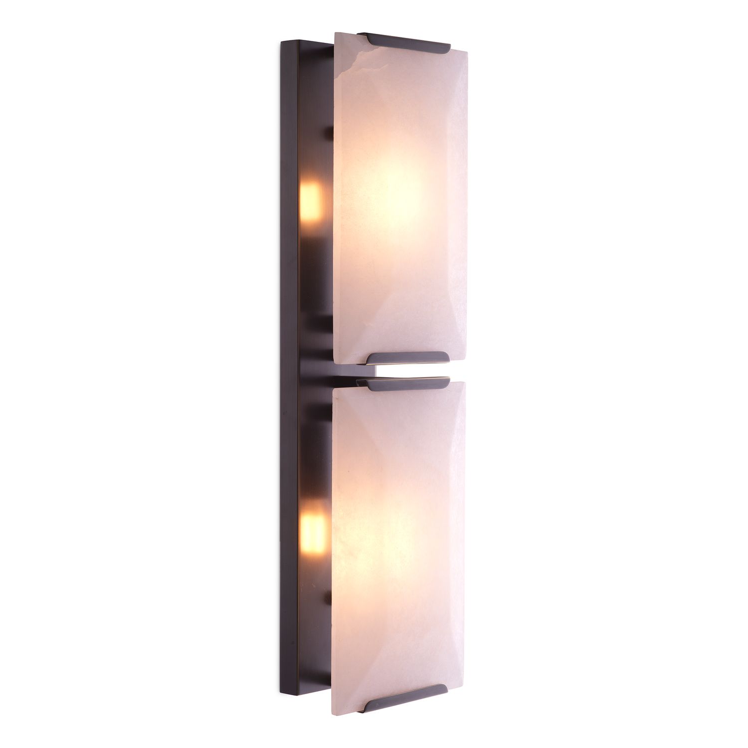 Wall Lamp Ortiz bronze highlight finish alabaster