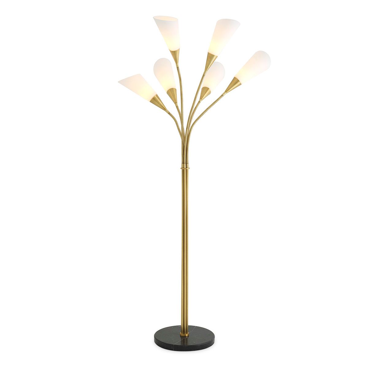 Floor Lamp Gagnon antique brass finish