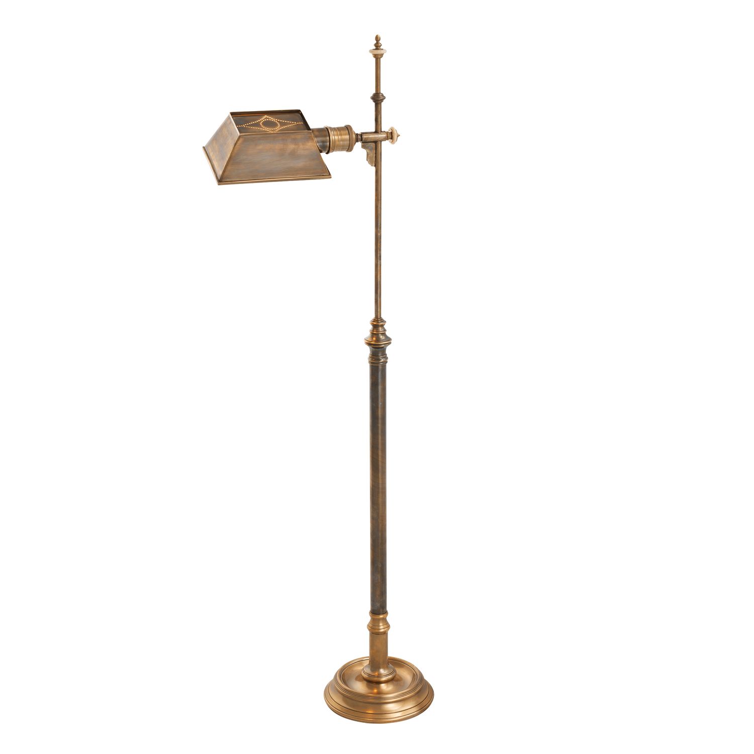 Floor Lamp Charlene vintage brass finish