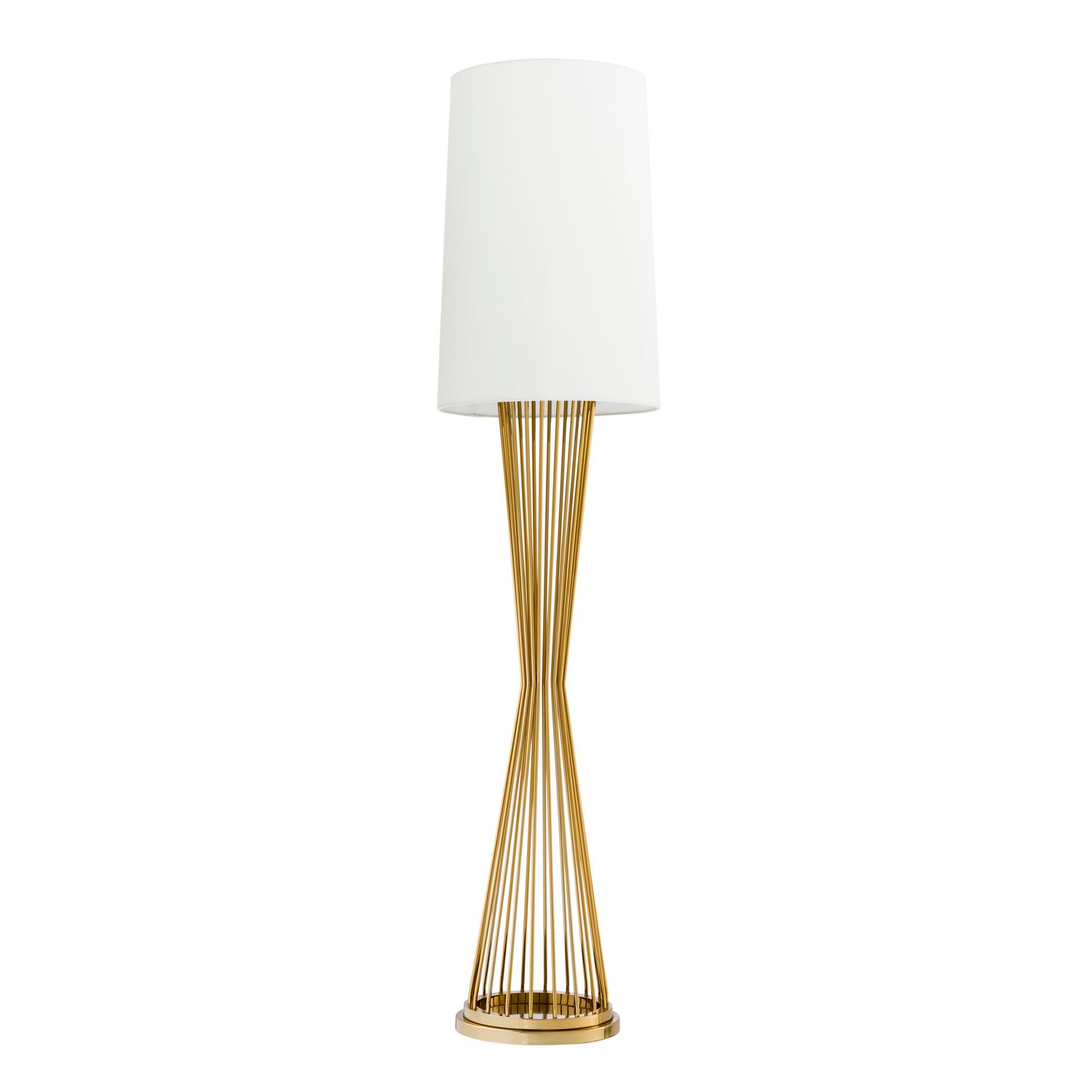 Floor Lamp Holmes gold finish incl shade