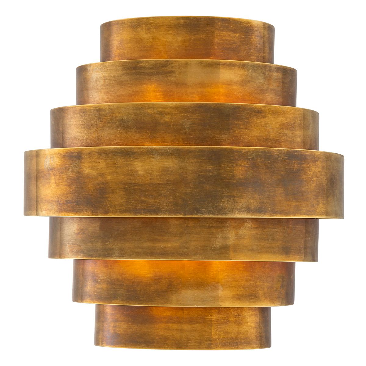 Wall Lamp Rizzi Double vintage brass finish