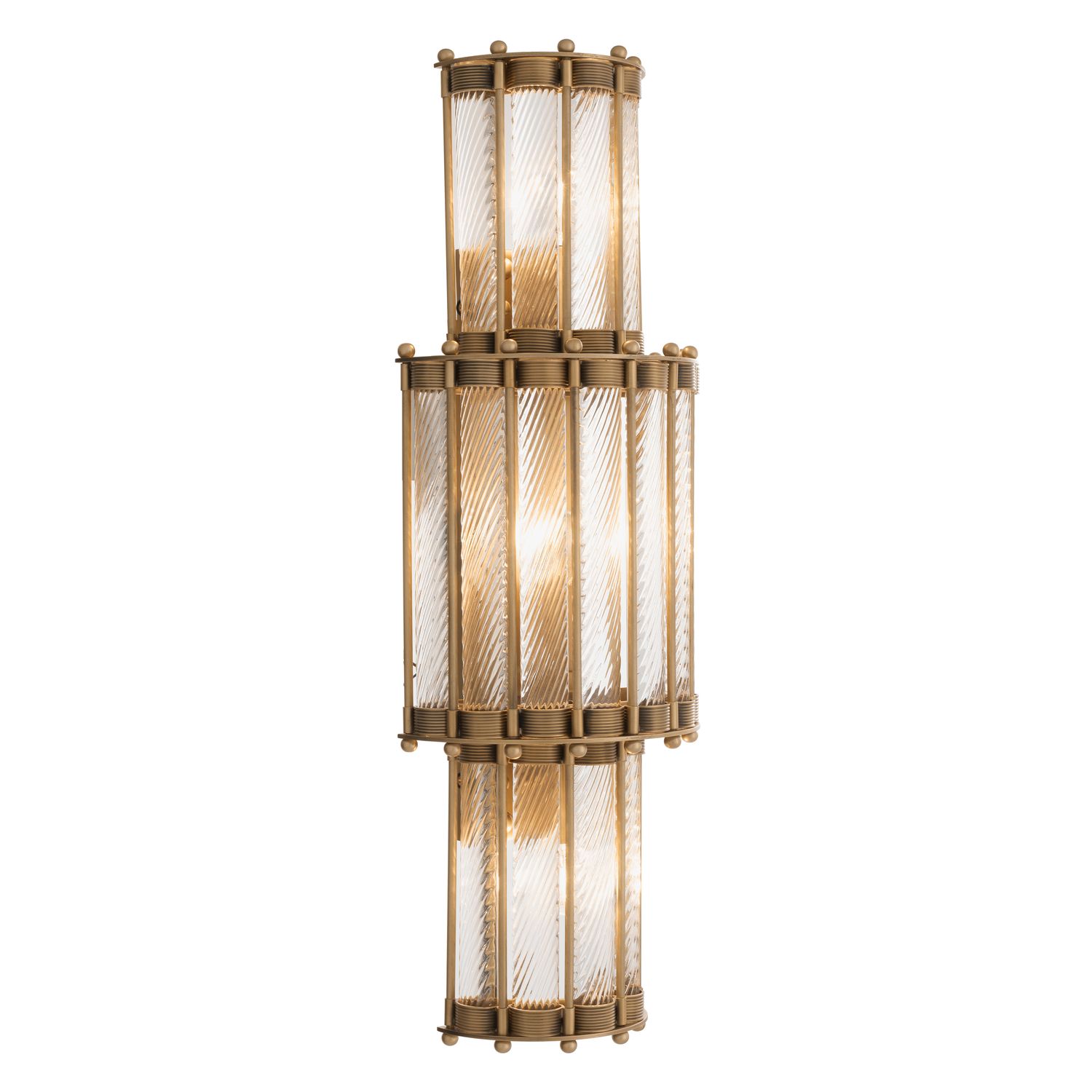 Wall Lamp Tiziano XL antique brass finish