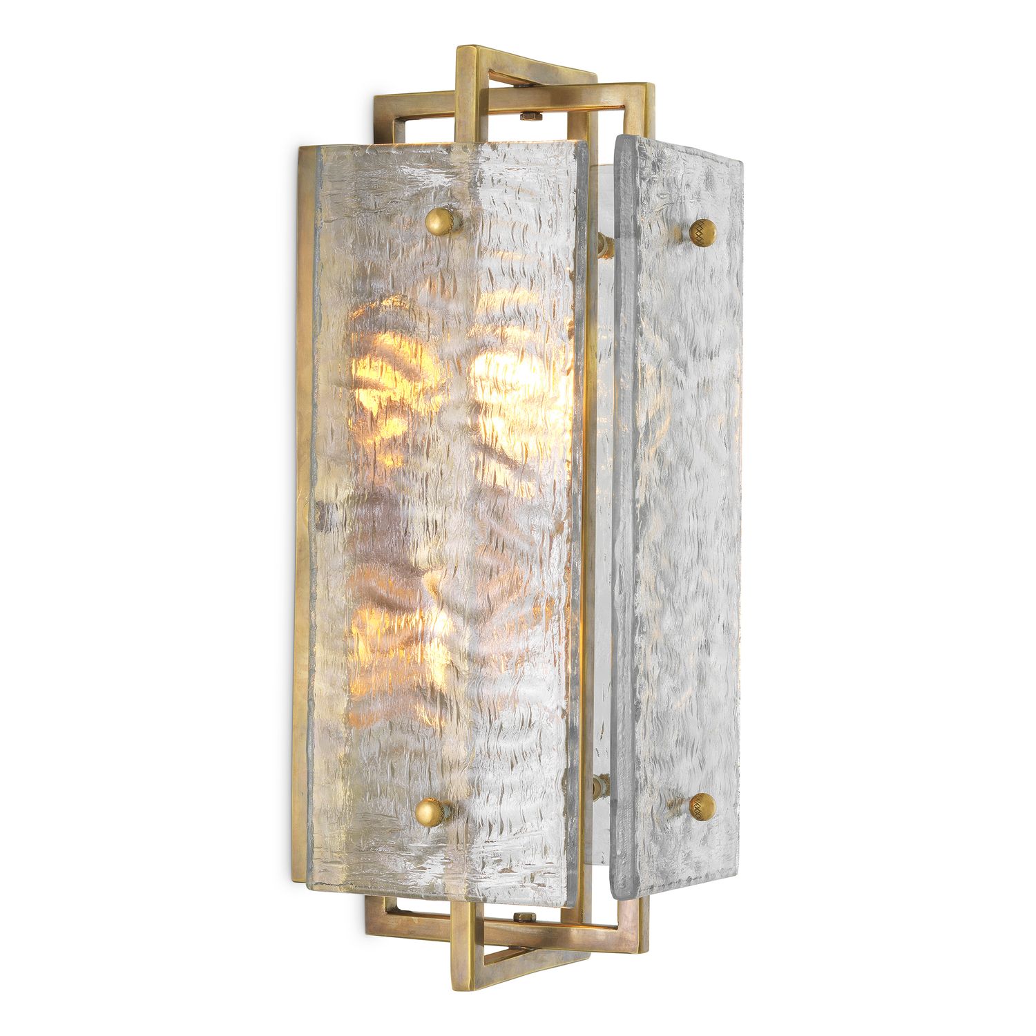 Wall Lamp Solara vintage brass finish