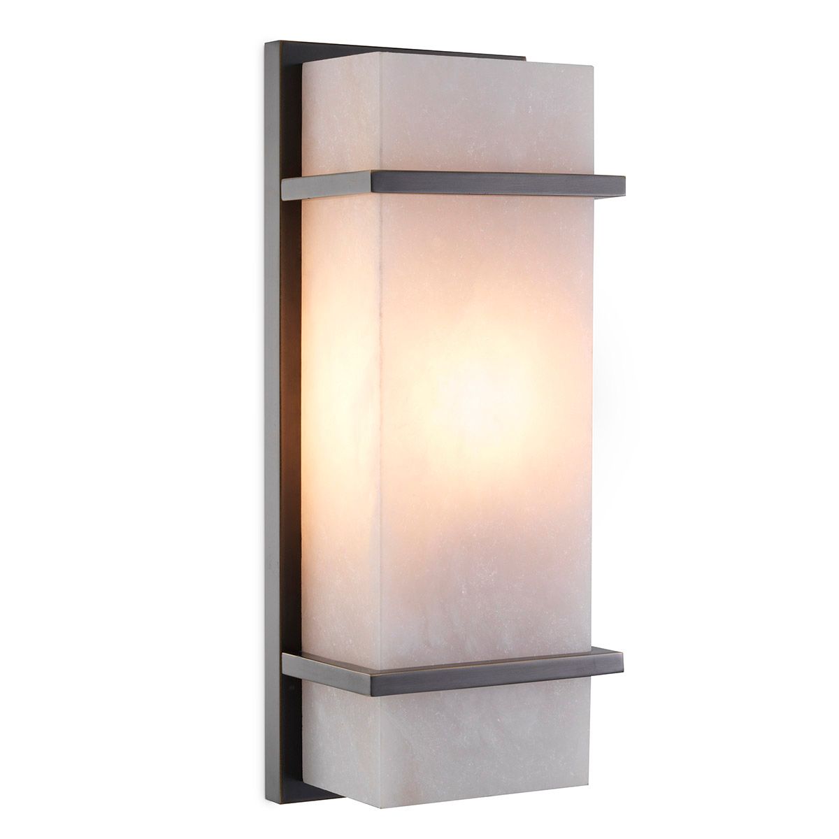 Wall Lamp Spike S bronze highlight finish alabaster
