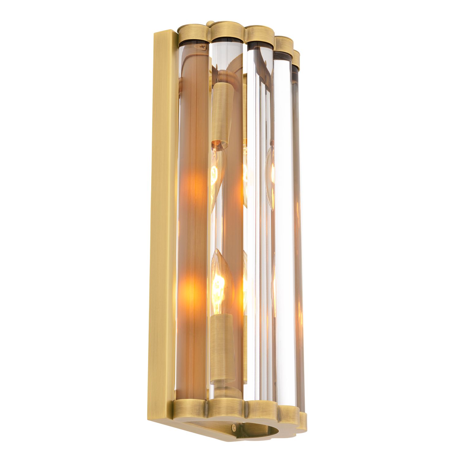 Wall Lamp Amalfi S antique brass finish