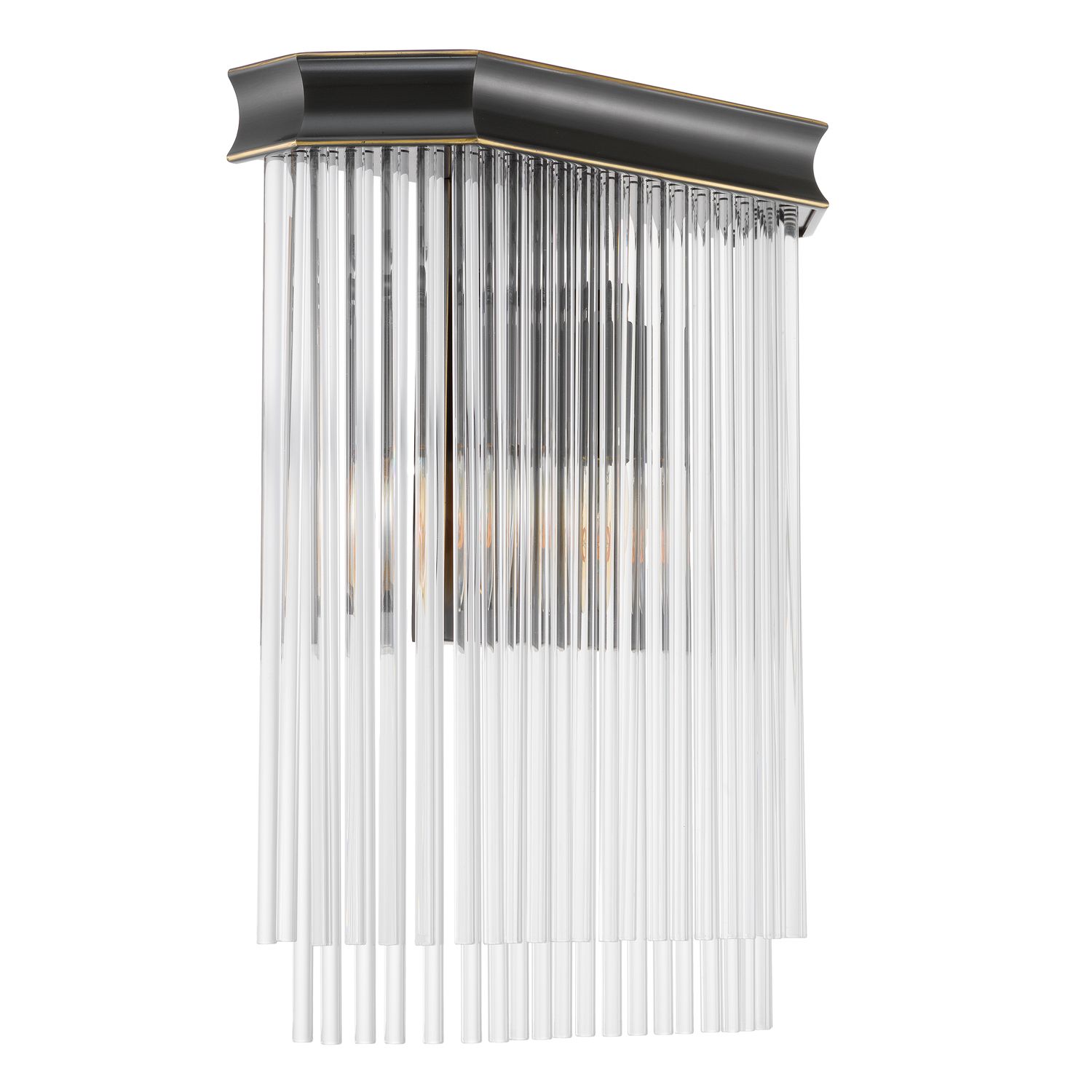 CDJ Wall Lamp Estela bronze highlight finish clear glass