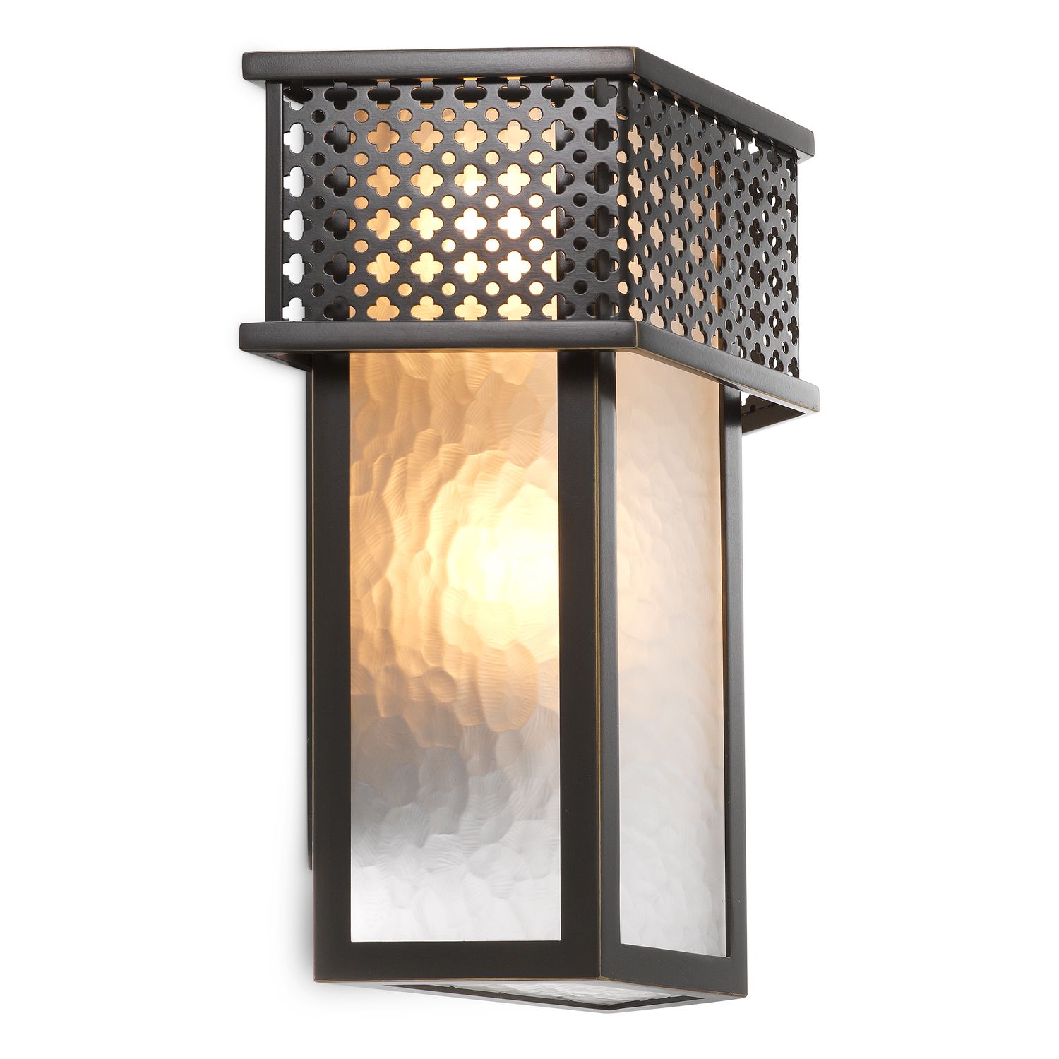 CDJ Wall Lamp Minerva bronze highlight finish frosted glass