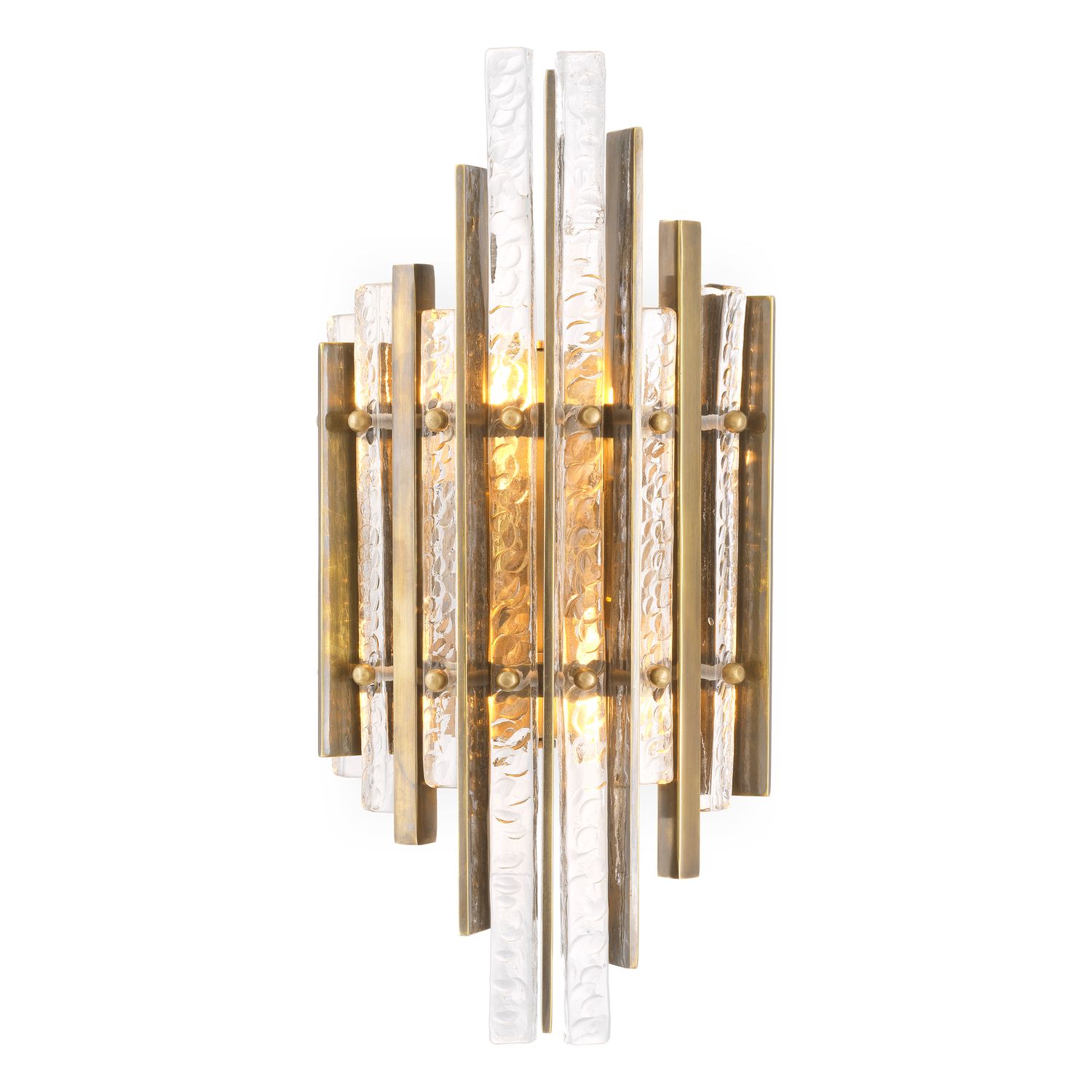 Wall Lamp Leonora vintage brass finish