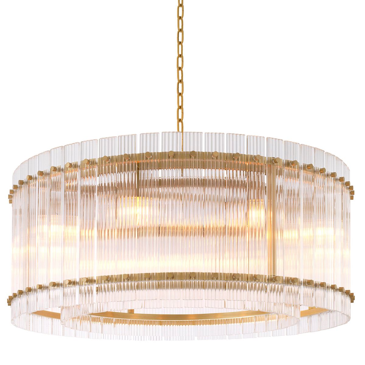 Chandelier Ruby Single antique brass finish