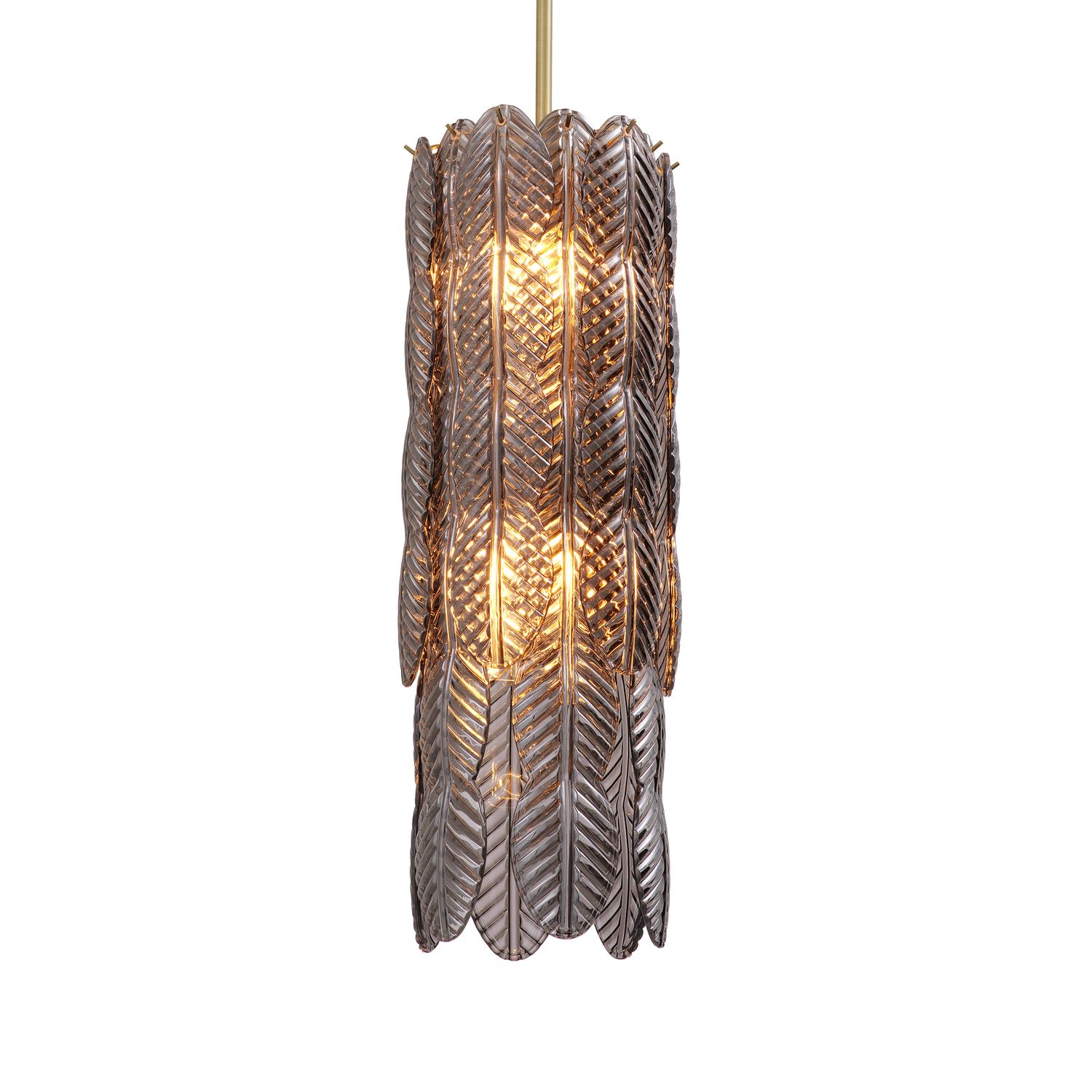 Chandelier Sahure S brushed brass finish