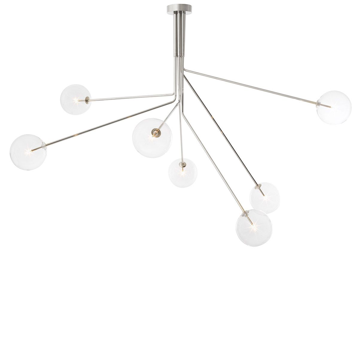 Chandelier Topaz nickel finish