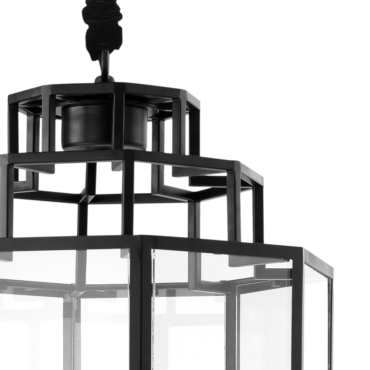 Lantern Monticello L black finish