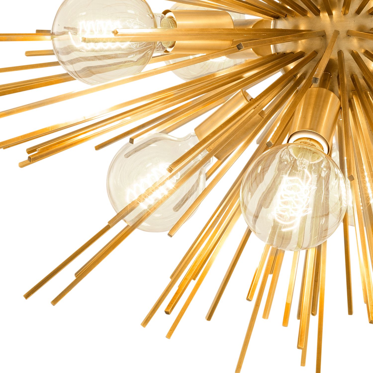 Chandelier Boivin matte brass finish