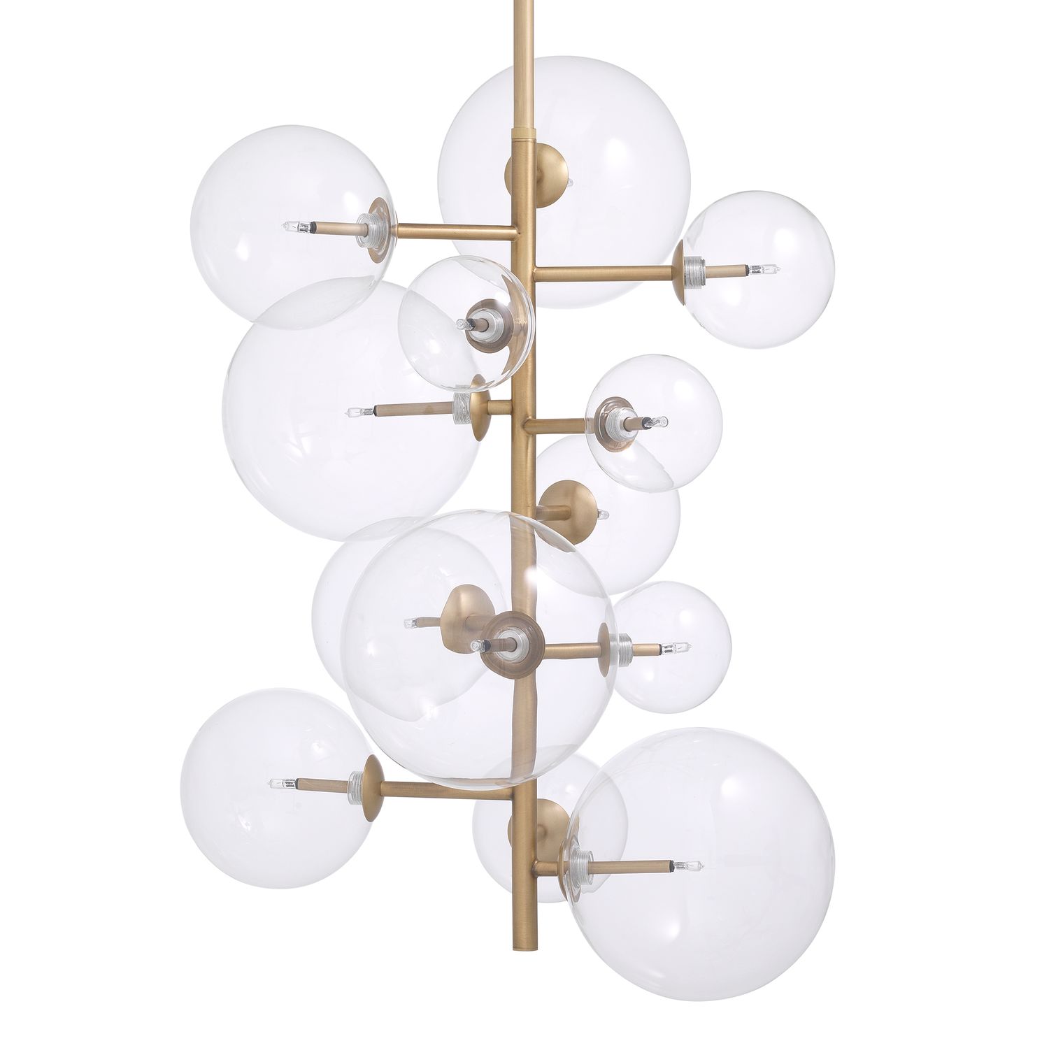 Chandelier Ezra antique brass finish