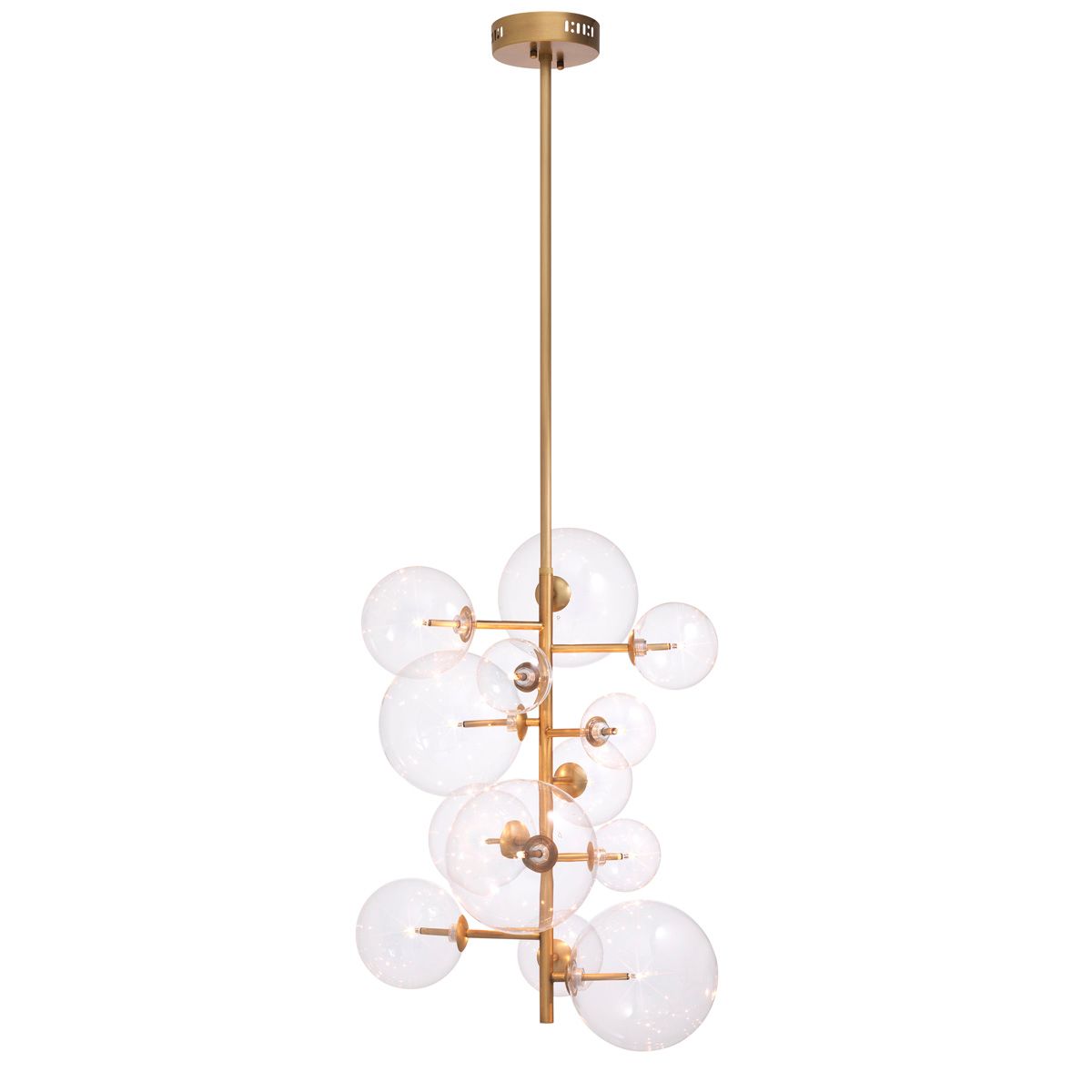 Chandelier Ezra antique brass finish