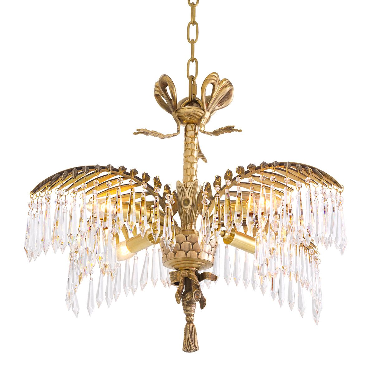 Chandelier Hildebrandt S vintage brass finish