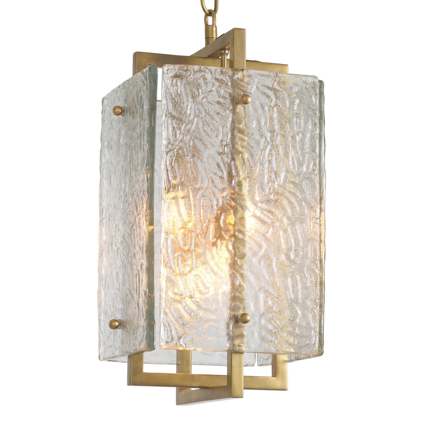 Pendant Solara vintage brass finish