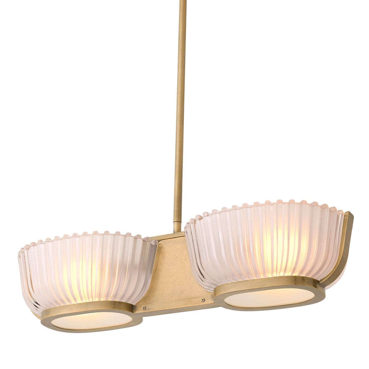 Chandelier Artos Double vintage brass finish