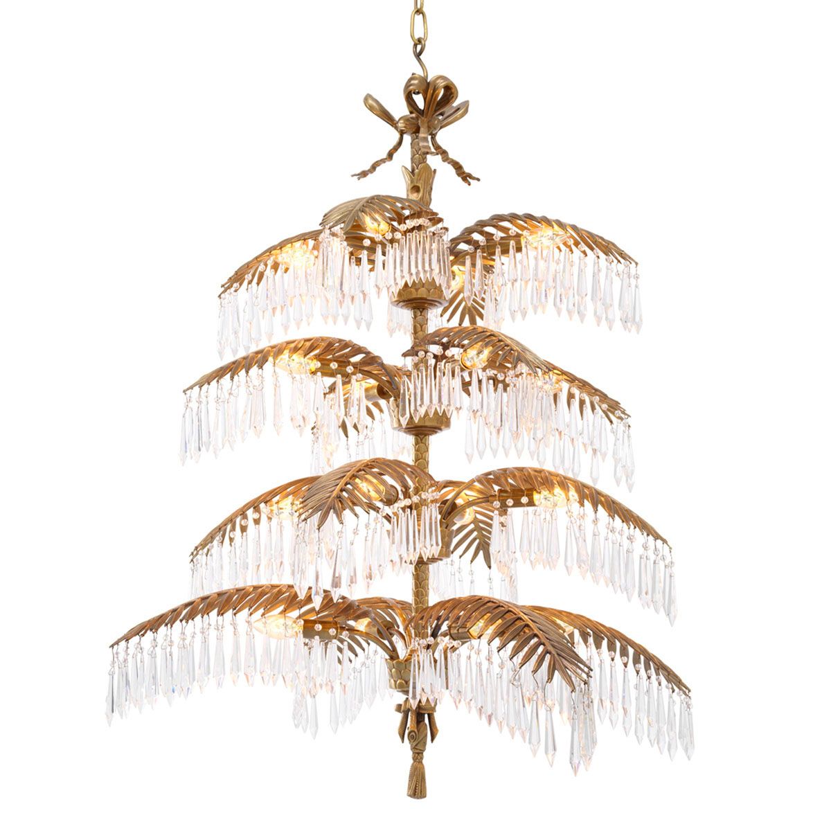 Chandelier Hildebrandt XL vintage brass finish